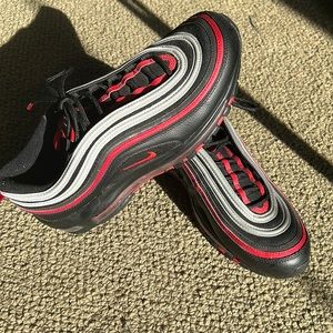Nike unisex Air Max 97 Red and Black with velvet touch.